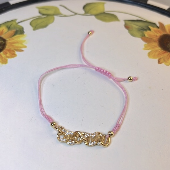 Pink Adjustable Friendship Bracelet *NEW* - Picture 1 of 4